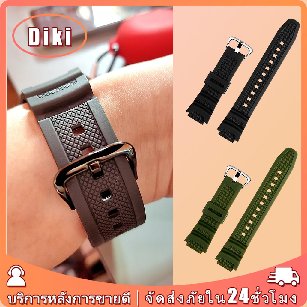สายนาฬิกาข้อมือcasio 18 มม.สําหรับAQ-S810W S800 MRW-200 W735 752H อุปกรณ์เสริมคาสิโอ