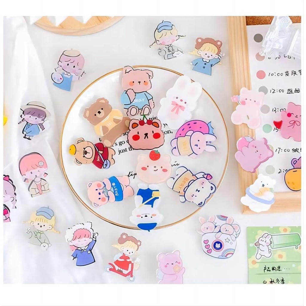 การ์ตูนน่ารัก เข็มกลัด สไตล์ญี่ปุ่นและเกาหลี อุปกรณ์กระเป๋า ตกแต่ง Brooch