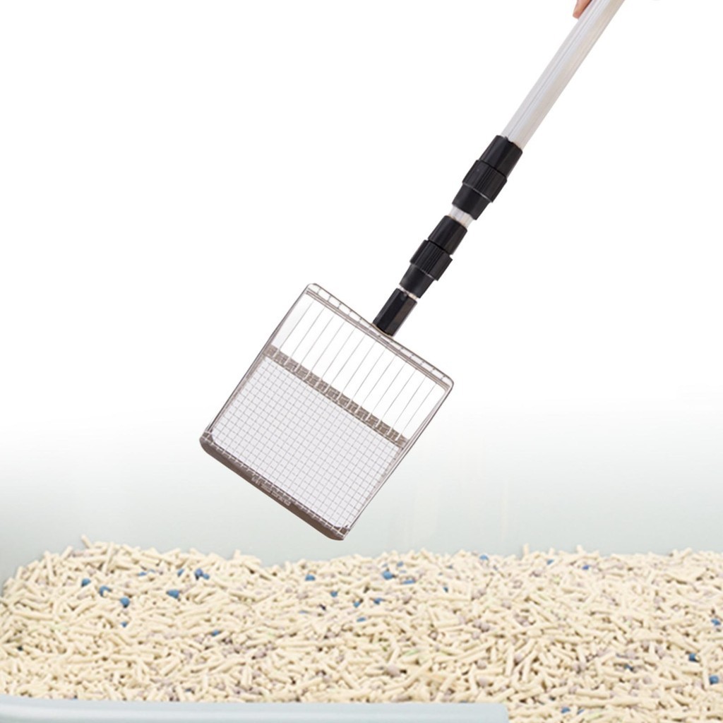[mibum01eb] ที่ตักทรายแมวยาว Nonstick Litter Scooper โลหะสําหรับลูกสุนัขลูกแมว