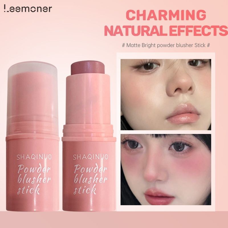 Lemon❤️SHAQINUO บลัชออนติด ครีมสีสวย บรัชออน ปัดแก้ม อิ่มตัวตามธรรมชาติ เนื้อดี สีสวย สามมิติ -LN