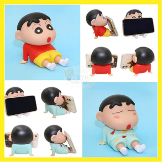 โมเดลฟิกเกอร์ชินจังน่ารัก ที่วางโทรศัพท์มือถือเครยอนชินจัง สําหรับตกแต่งบ้าน รถยนต์ โทรศัพท์มือถือ