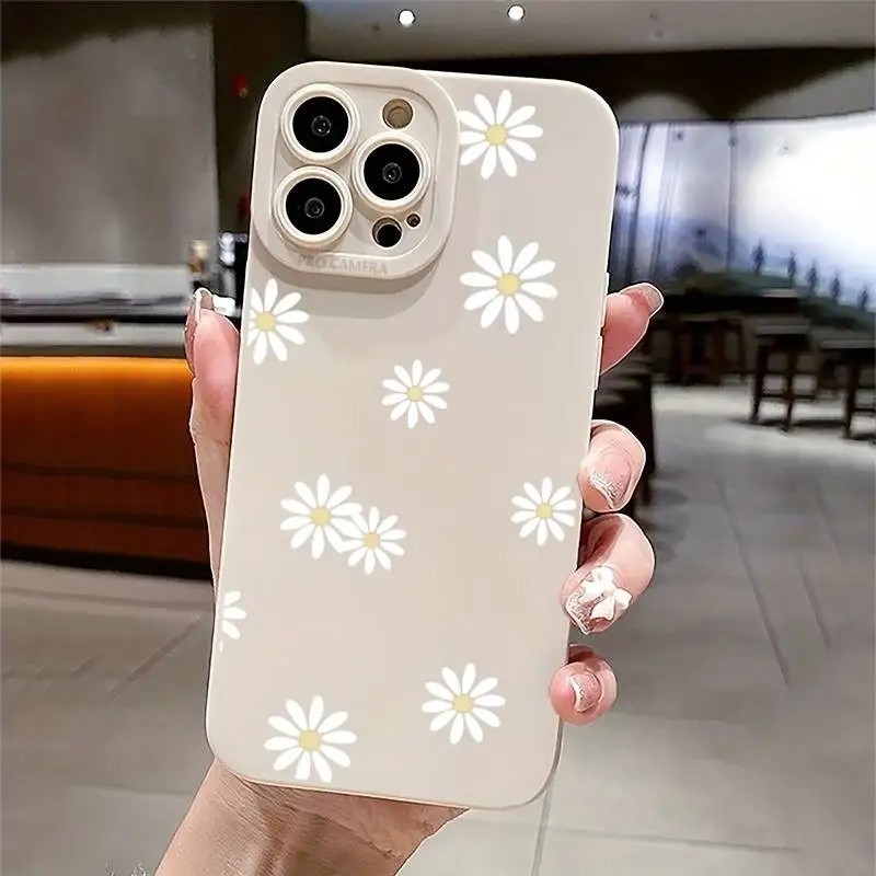 สําหรับ Xiaomi Poco F6 Mi 13T 12T Pro 14 13 12 Pro 11 Lite 5G NE ดอกไม้ Daisy กราฟิกพิมพ์ปลอกสําหรับ Xiaomi Poco X6 C65 X5 F5 X3 Pro ซิลิโคนนุ่ม