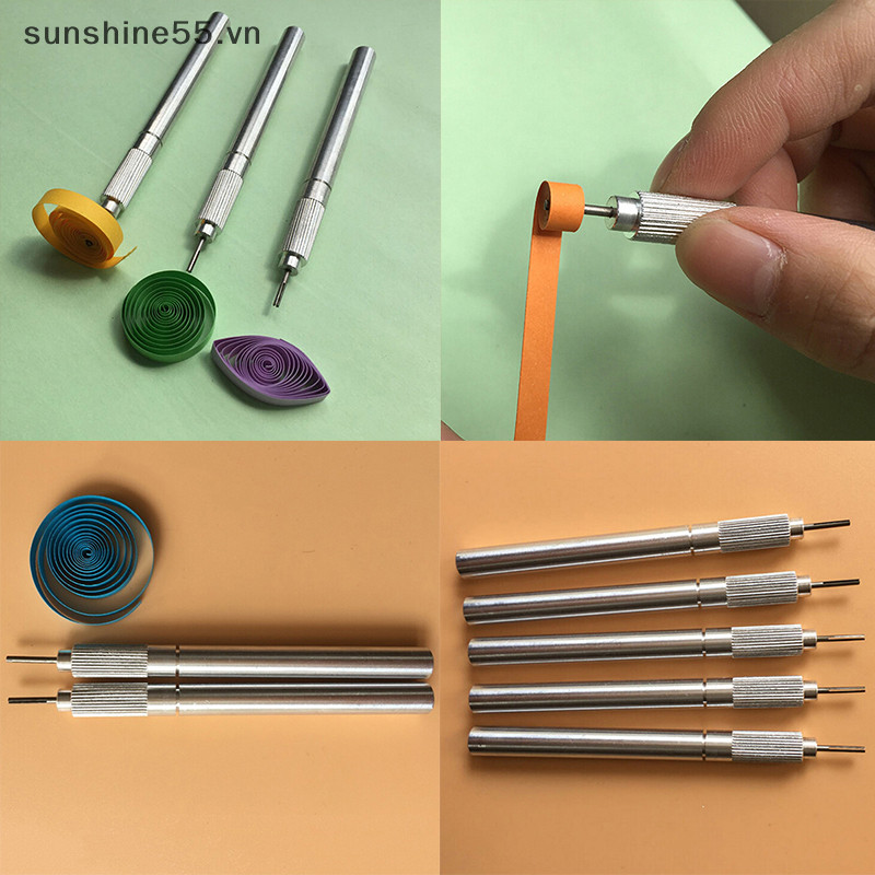 Sunshine Metal Groove Quilling Paper Tool Papercraft Origami Paper Quilling Rolling Pen VN
