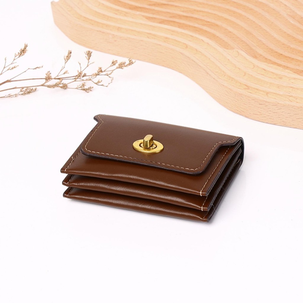 【พร้อมส่ง】Miss Bag Fashion กระเป๋าสตางค์ หนัง Puใบสั้น  แบบพกพาสําหรับผู้หญิง