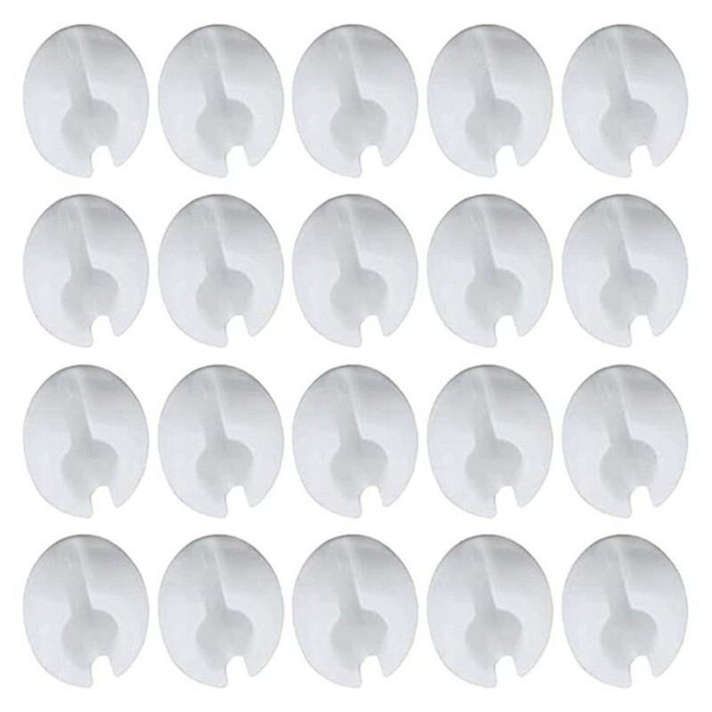 QUIM 20 ชิ้นตาบอดจํากัดหัวเข็มขัดผ้าม่านลูกปัดหยุดลูกปัดโซ่หยุดตาบอดอุปกรณ์เสริมลูกปัด Stoppers ผ้าม