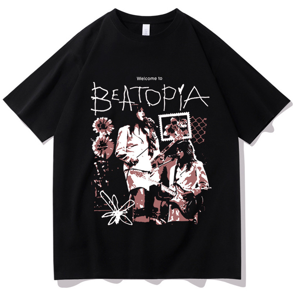 ใหม่ เสื้อ Beatopia Beabadoobee Music เสื้อ Beabodobee Merch ของขวัญสําหรับ Beabadoobee Fan O-คอเสื้