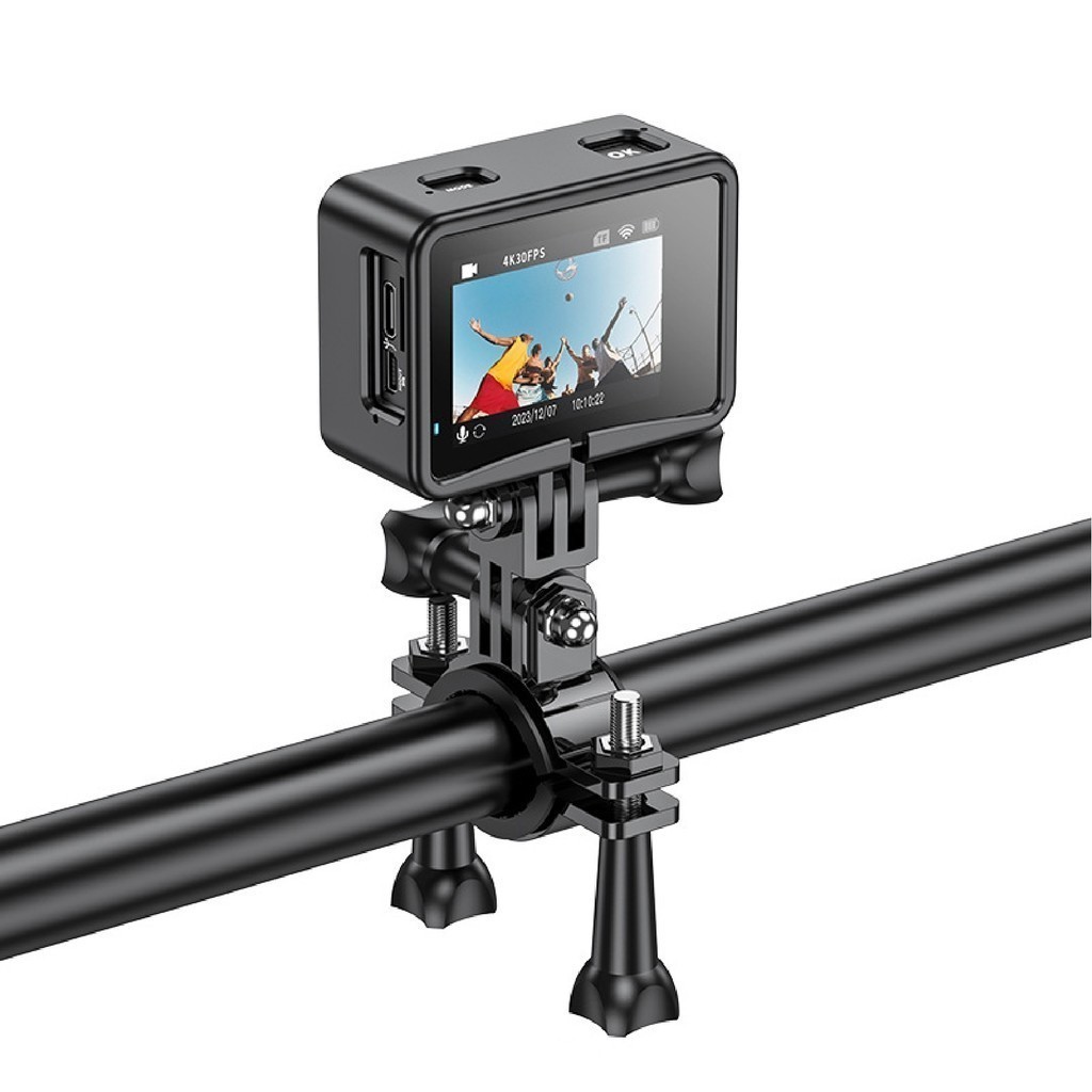 HOCO รุ่น DV101 กล้องแอคชั่น หน้าจอคู่ กล้องกันน้ำลึก 30M เลนส์ไวด์ 150 องศา 4K 2160P / 30fps