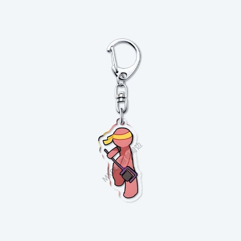 Alan Becker พวงกุญแจ Man Charms สําหรับกางเกงผู้หญิง Key Chain ผู้ชายจี้ Key แหวนสาว Key ผู้ถือเครื่องประดับ Llaveros ราคา ถูกที่สุด ดีลบีเคเค แกลเลอรีภาพที่ 6