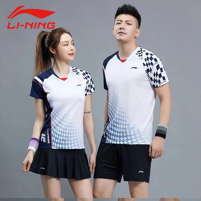 พร้อมสต็อกฤดูร้อนใหม่เสื้อผ้าเทนนิสสําหรับผู้ชายและผู้หญิงกีฬากลางแจ้งแห้งเร็วการดูดซึมเหงื่อกีฬาวิ่งการฝึกอบรมการแข่งขันกี