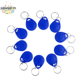 Joliann0 10 ชิ้น TK4100 พวงกุญแจ 125KHZ RFID proximity id การ์ด token แท็กคีย์ fobs NFC th