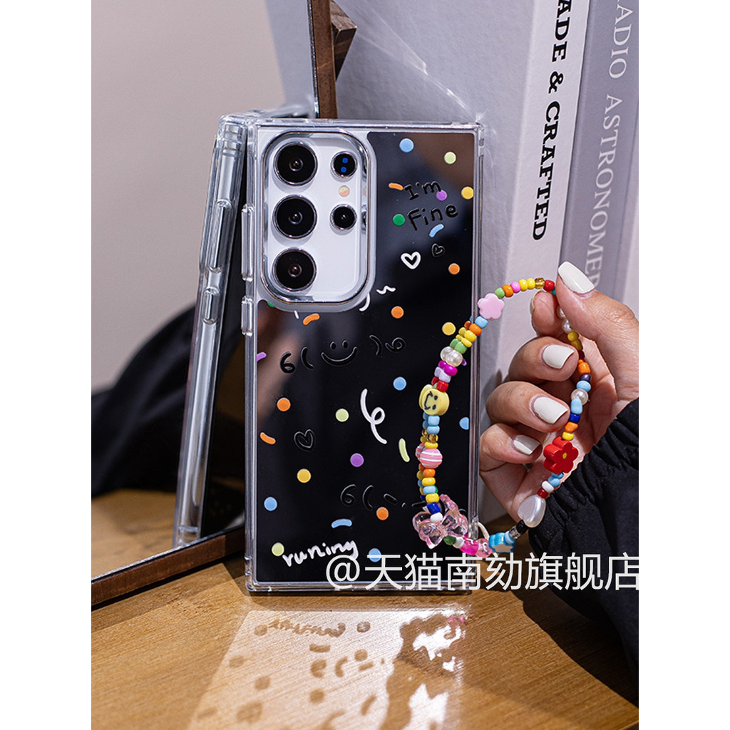 เหมาะสําหรับ Samsung s24ultra เคสโทรศัพท์ s23plus คือ s21 + สไตล์เกาหลี a54 เทพธิดา 34 น่ารัก a53 พื้นผิวกระจก 52 Non-Collision s22 สิบ High-End Sense s20 Niche ดอกไม้ a55 ฤดูร้อน 52