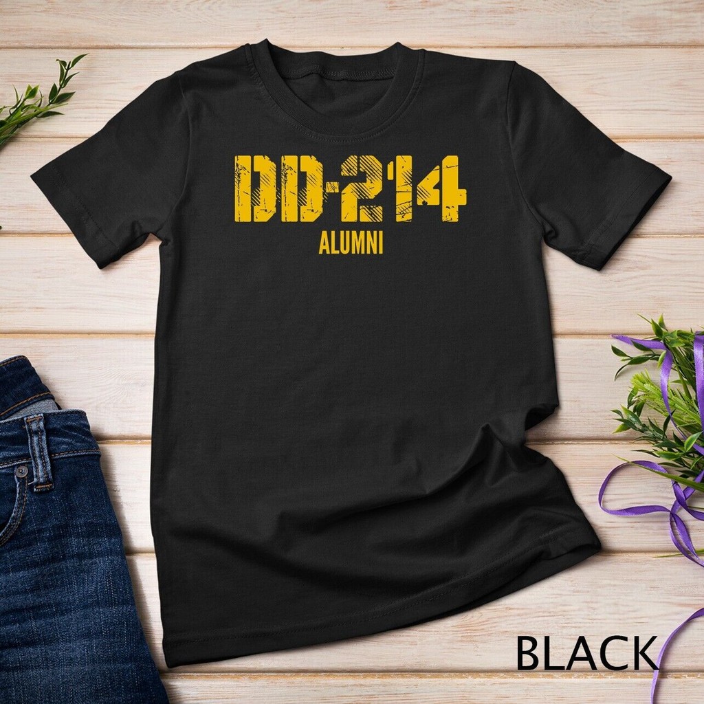 Dd-214 Us เสื้อยืดทหาร Alumni Distressed