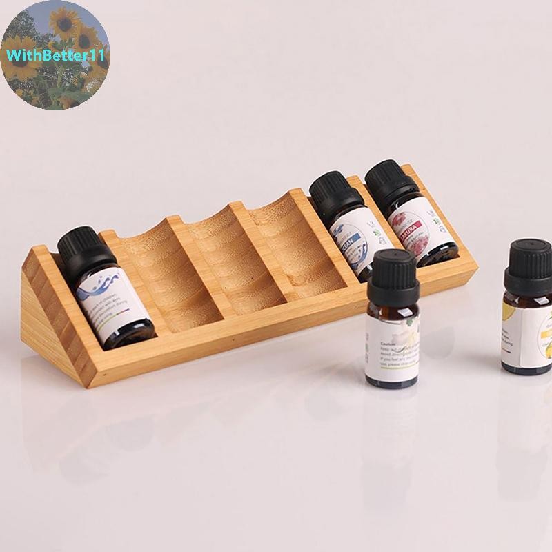 6 Slots Storage Rack แบบพกพา Tabletop Diffuser Stand Nail Polish Collection ผู้ถือน้ําหอมชั้นวาง Organizer TH