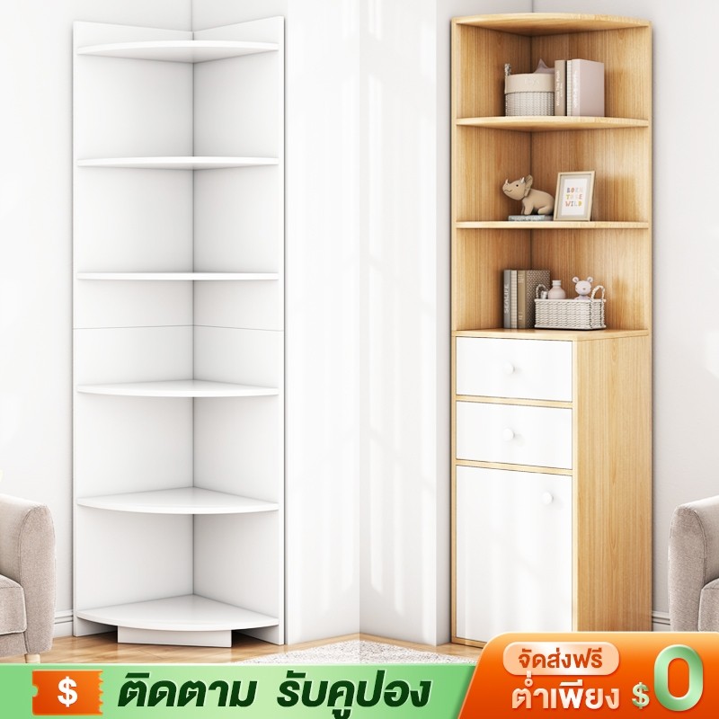 YYM ชั้นวางหนังสือ ชั้นวางของ180/150cmชั้นวางจอแสดงผ bookshelfประหยัดพื้นที่ ชั้นวางไม้ กล่องรองเท้า