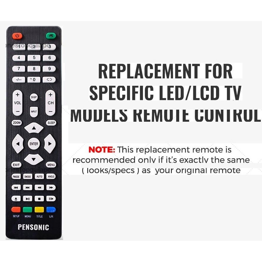 Pensonic LED TV NON-SMART Ultra Model Basic LED TV Remote Control