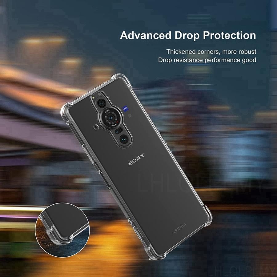 เคสโทรศัพท์ซิลิโคนกันกระแทกสําหรับฝาครอบป้องกัน Sony Xperia Pro-I