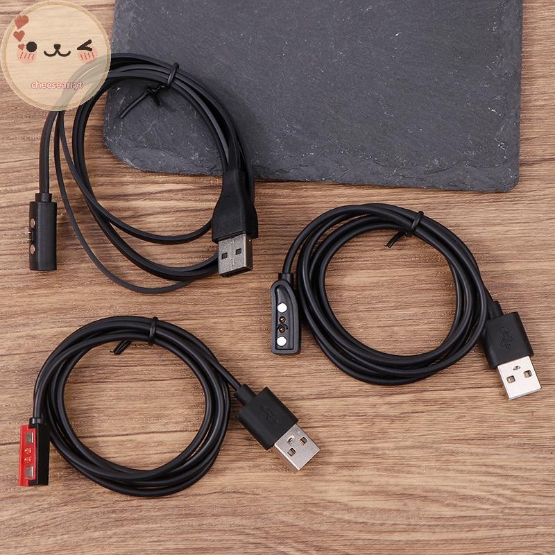 Chee 100 ซม.Smartwatch USB สายชาร์จผู้ถือ Smart Watch Dock สายไฟอะแดปเตอร์ชาร์จสําหรับ Pebble 1st 2n