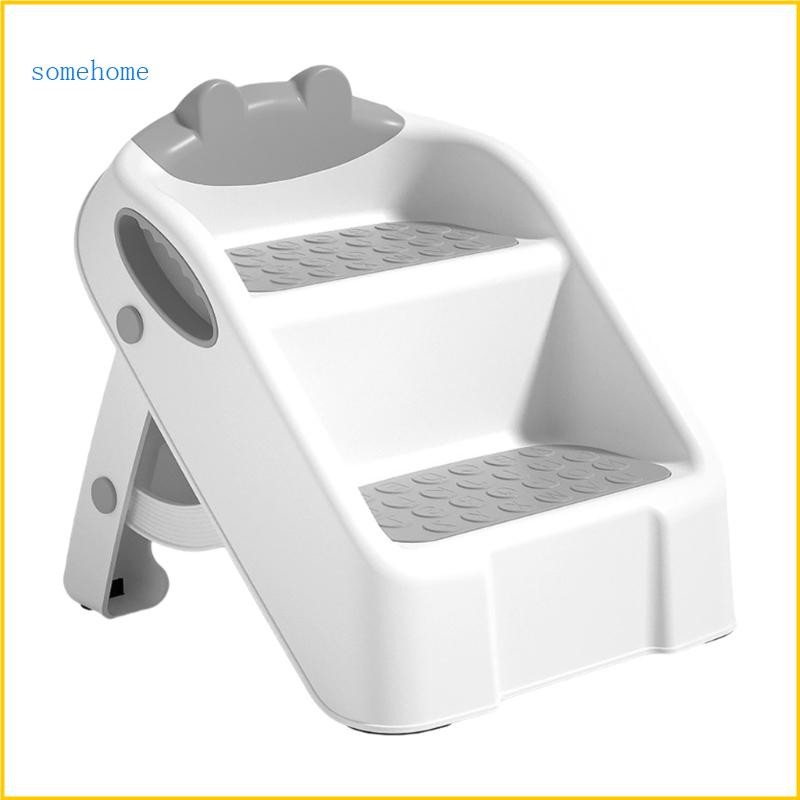 Some 2 Step Stool Kids Step Stool พับได้ Anti Slip เด็กวัยหัดเดิน Stepping Stool Helper