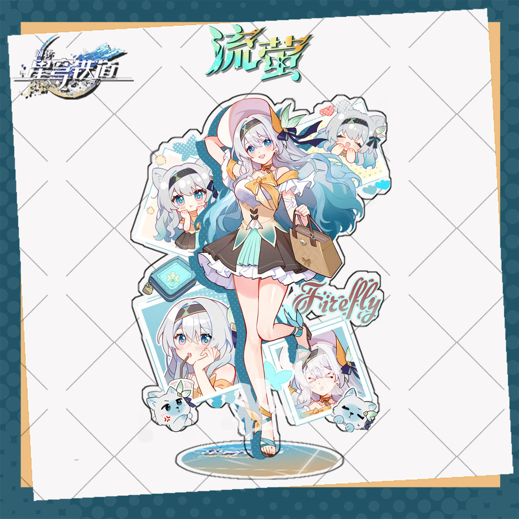 Honkai: Star Rail Firefly Game Merch อะคริลิคป้ายพวงกุญแจ รูปที่ 2