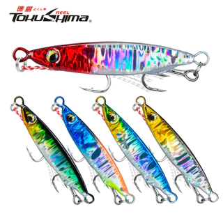 1 PC โลหะ Jig Sinking 5/10/15/20/25/30g 3D ตา Casting Lure เลเซอร์ตกปลา Jigging ประดิษฐ์ Hard เหยื่อผ้าไหม Bright ตะขอ Sharp