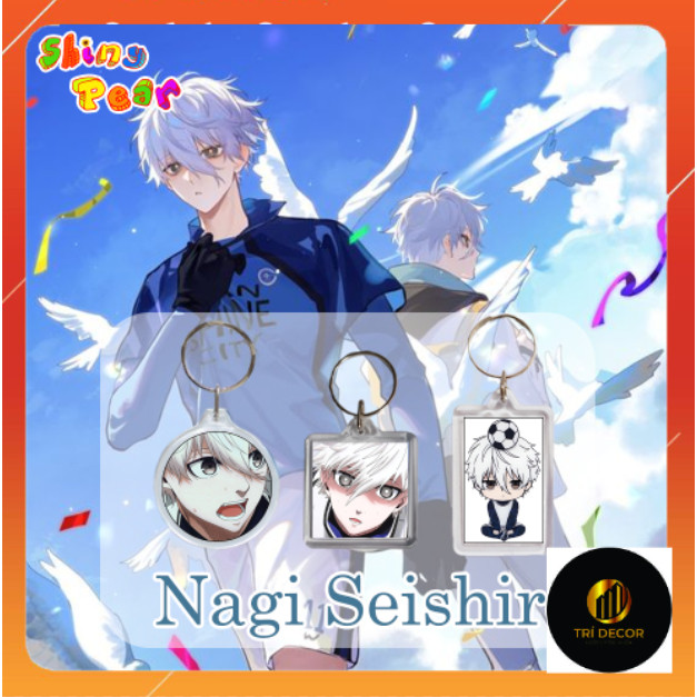 [Blue Lock] - พวงกุญแจ Nagi Seishiro / พวงกุญแจ - อะนิเมะ Nagi/มังงะ Blue Lock เป็นของขวัญหรือตกแต่ง