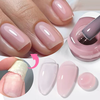 Born Pretty Fiber ฐานยางเจลซ่อมเล็บสําหรับเล็บหัก UV Gel Extension กึ่งถาวร Varish ไฟเบอร์กลาสเล็บเล็บ