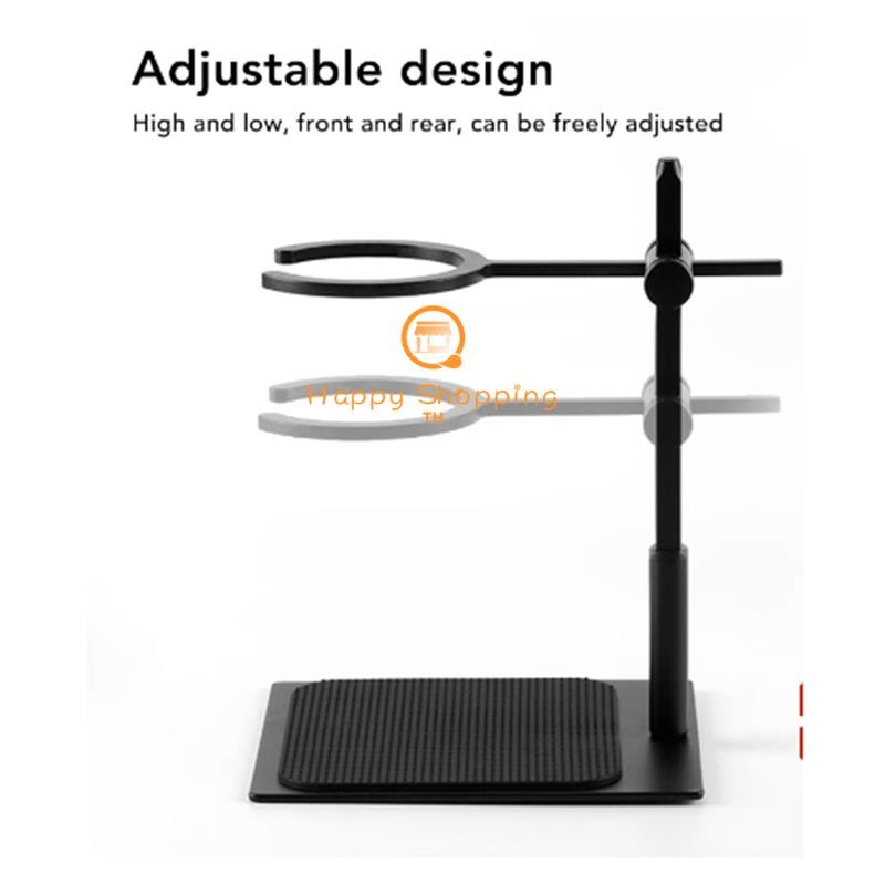 dellfijpoedPour Over Coffee Stand อลูมิเนียมเทสถานีกาแฟ Dripper Stand ปรับ Antislip Coffee Dripper Stand
