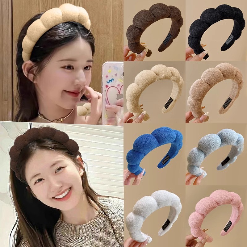 ที่คาดผมเมฆ dopamine ใหม่สไตล์เกาหลี ที่คาดผมหวานและอเนกประสงค์สําหรับผู้หญิง