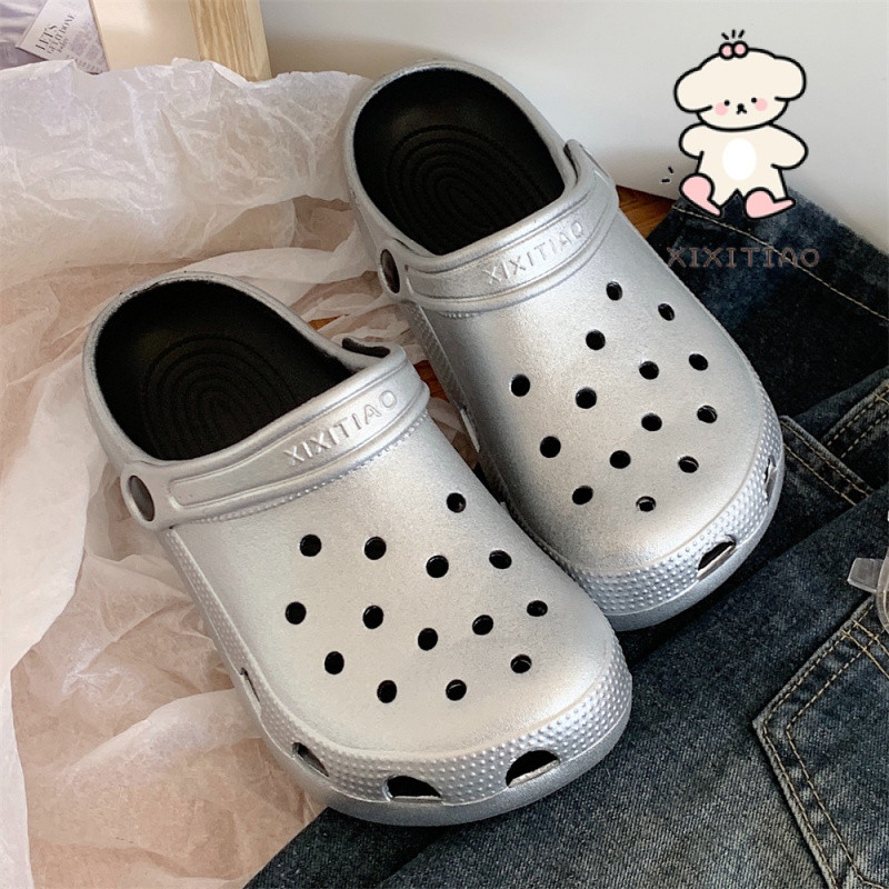 Xixitiao รองเท้าแตะ EVA พื้นนิ่ม ลําลอง เหมาะกับเดินชายหาด แฟชั่นฤดูร้อน สไตล์สตรีท สําหรับผู้หญิง