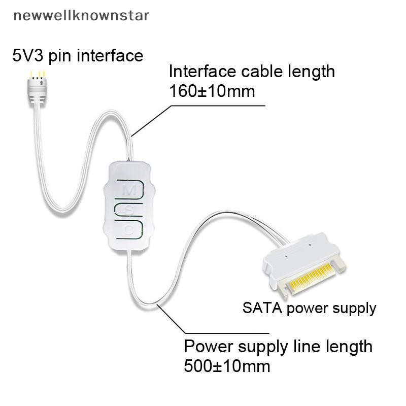 Newwellknownstar 12-port ARGB & 10-port PWM Controller พัดลมคอมพิวเตอร์ควบคุมอุณหภูมิหม้อน้ํา Hub 5V 3-pin Controller คอลเลกชันเกมแชสซี CCB