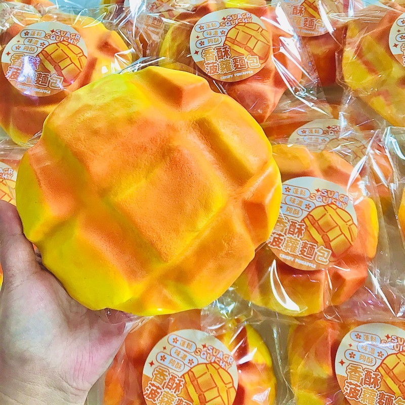 Sugar squishy บันเมล่อนจัมโบ้ ขนาดใหญ่ นุ่มนิ่ม เนื้อดี ชิ้นใหญ่ บีบฟินมาก