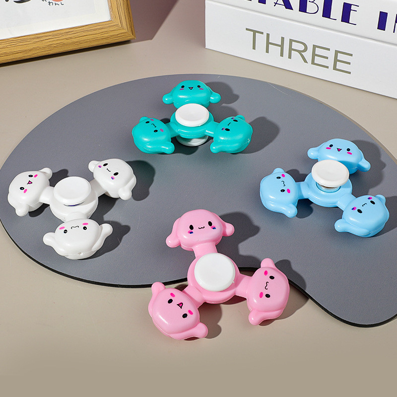 กระต่ายลูกสุนัขกบ Fidget Spinner หมุน Spinner ของเล่นเด็ก ของเล่นบีบอัดสําหรับผู้ใหญ่