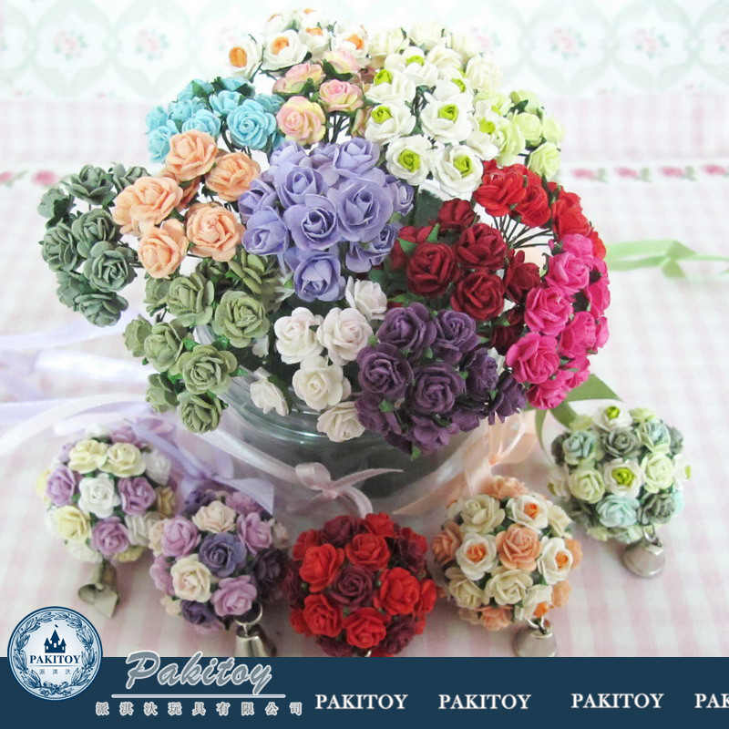 บ้านตุ๊กตา DIY บ้านจิ๋ว ของเล่น โมเดล อุปกรณ์เสริม ตกแต่งพืช ดอกไม้กระดาษสำเร็จรูป