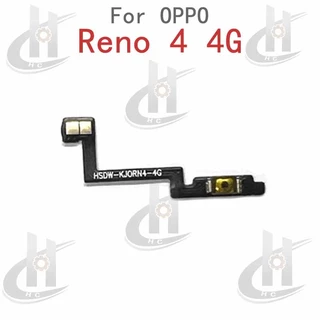 สําหรับ OPPO Reno 4 4G CPH2113 ปุ่มด้านข้างปริมาณพลังงาน Flex Cable Keys ปุ่มปิดระดับเสียงขึ้นและลงปุ่มด้านข้างส่วนทดแทน
