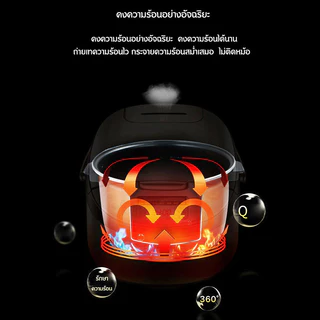 SOHEF หม้อต้มไข่มุกไฟฟ้า 900W ช้อนของขวัญ หม้อต้มไข่มุกอัตโนมัติ หม้อต้มไข่มุก 5L Boba Cooker ไส้หม้อกันติด มีระบบกันล้น