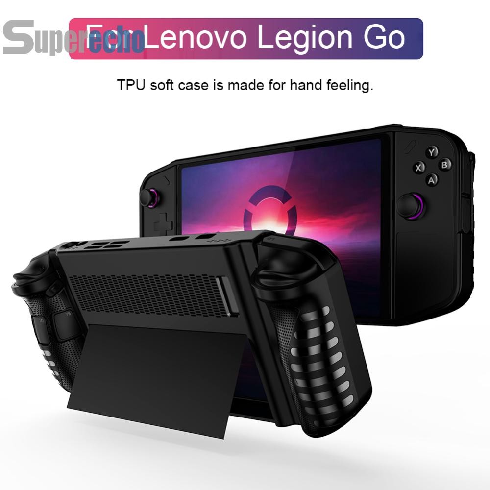 เคสสําหรับ Lenovo Legion Go เกมคอนโซลมือถือเคสป้องกันกันกระแทกพร้อมอุปกรณ์เสริมเกม Kickstand [superecho.th]