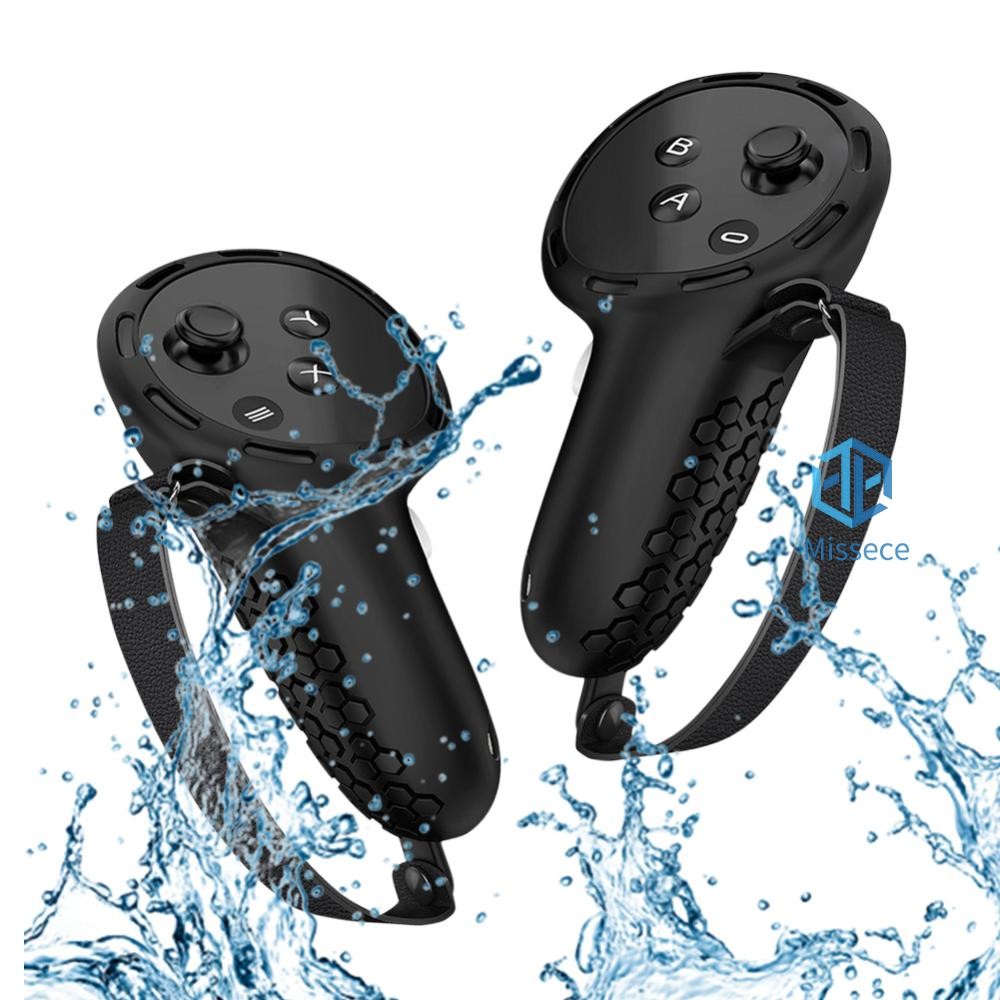 Handle Controller ฝาครอบป้องกันสําหรับ Meta Quest 3 Anti-Scratch Controller ฝาครอบซิลิโคน Handle Gri