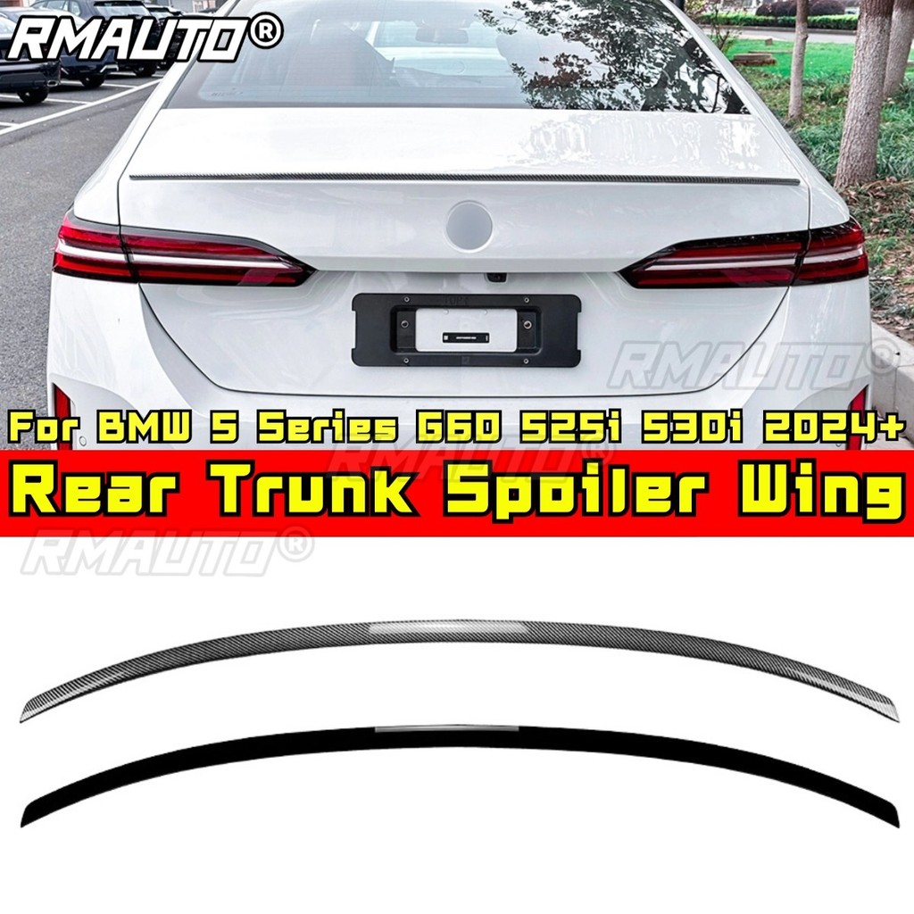 สําหรับ BMW 5 Series G60 525i 530i ด้านหลังสปอยเลอร์ด้านหลัง Wing Trunk สปอยเลอร์สําหรับ BMW 5 Serie