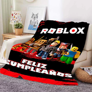 ผ้าห่มฟลีซอุ่นสำหรับโซฟาฤดูหนาวเกม B-Roblox เตียงนอนขนฟูผ้าห่มนุ่มขนาดคิงไซส์ผ้าปูที่นอนไมโครไฟเบอร์ของขวัญวันเกิด