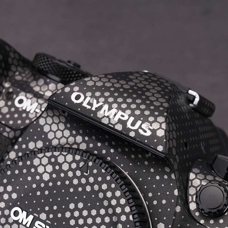 Mebentang เหมาะสําหรับ Olympus OM-1 Body ฟิล์มป้องกันคาร์บอนไฟเบอร์ OM1 สติกเกอร์หนัง Frosted 3M