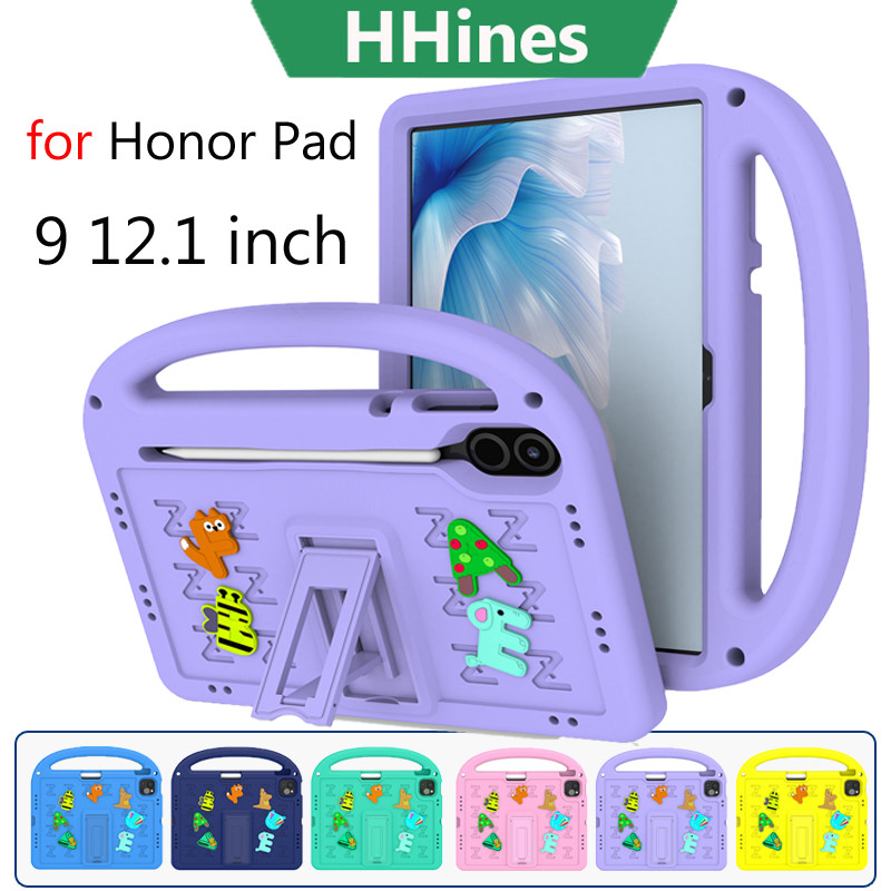HHines สําหรับ Honor Pad 9 12.1 นิ้วกันกระแทกเด็ก EVA Handle สําหรับ Honor Pad 9 12.1 แท็บเล็ตขาตั้ง