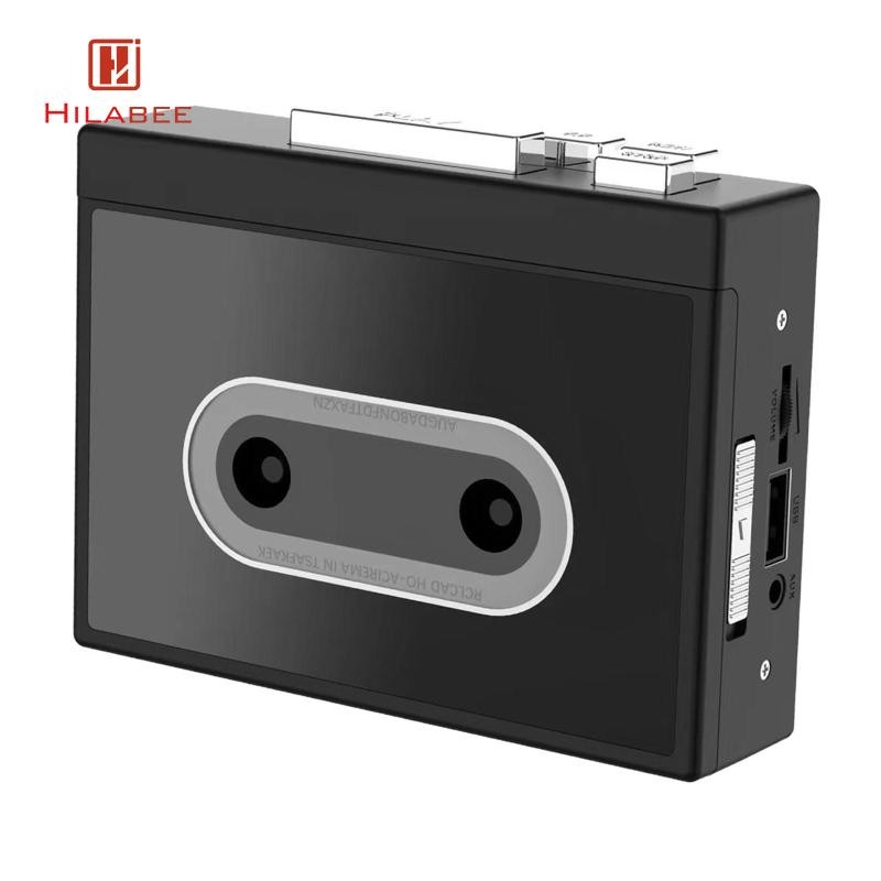[hilabee] เครื่องเล่นเทปคาสเซ็ต USB2.0 Fat32 DC 5V ใช้งานง่ายบันทึกด้วยตนเองทนทานสเตอริโอเต็มรูปแบบ