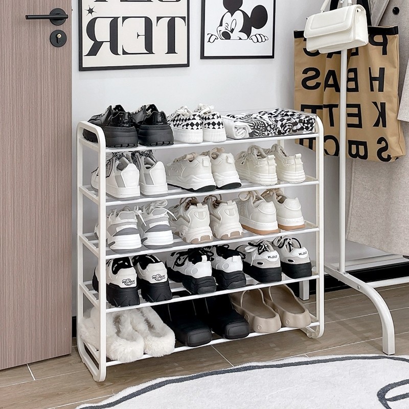 ME ชั้นวางรองเท้า  ผลิตจากท่อสแตนเลส สไตล์มินิมอล   โครงสร้างแข็งแรง  ทนทาน ดีไซต์สวย - รูปที่ 5