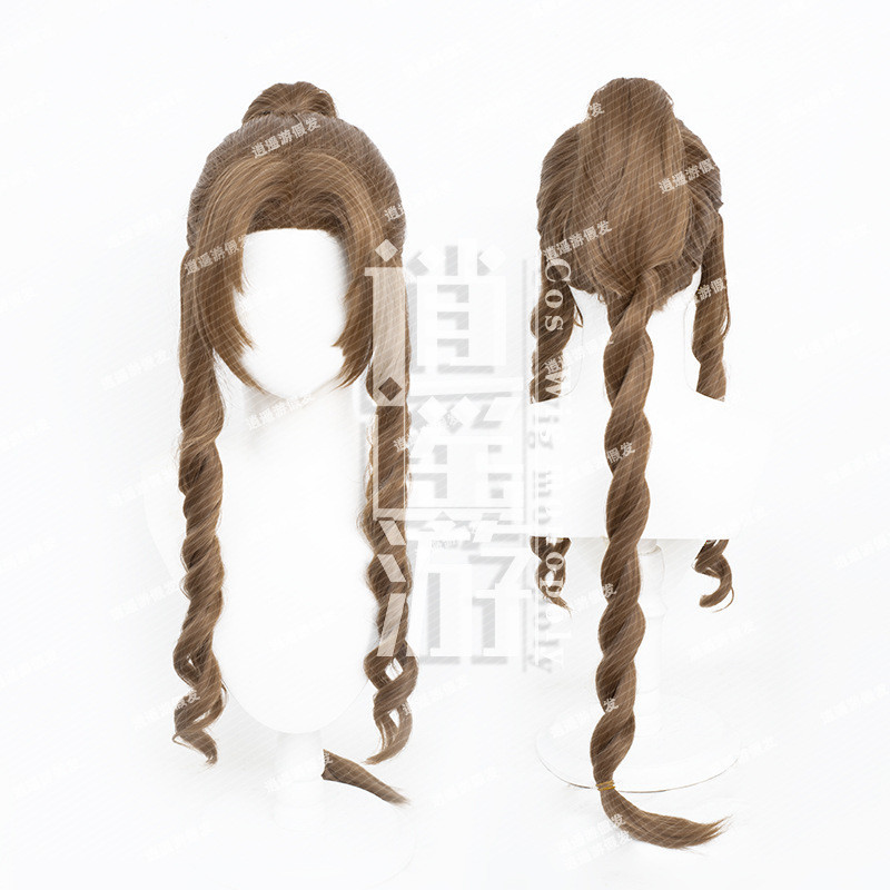 วิกผมฟลุฟฟี้แบงส์ สำหรับ FF7 Cosplay ออลิซ สไตล์ พร้อมคลิปติดผม และหางม้าเดียว ไอเท็มใหม่!