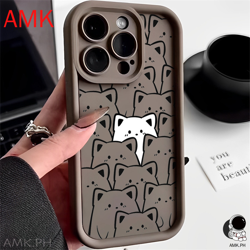 AMK Xiaomi 15T 14T 13T 12T 11T 13 15 12 11 Lite Poco F7 Ultra M7 X7 F6 X6 M6 C85 C75 C65 C40 F5 F4 F3 X4 X4 X4 X4S X3 X4 M3 Pro 5G M3 M3 M5 M5 M3 Pro M5 M3 เคสโทรศัพท์แมวสีขาว JGS - รูปที่ 6