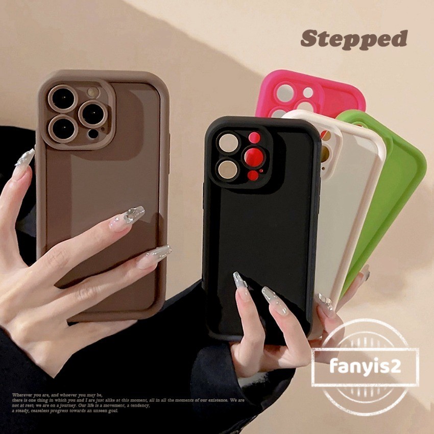 เคสโทรศัพท์มือถือ ซิลิโคน ผิวด้าน หนา กันกระแทก ป้องกันเลนส์กล้อง สีพื้น สําหรับ iPhone 15 14 13 12 11 Pro Max X Xr Xs Max 8 7 6 6s Plus SE