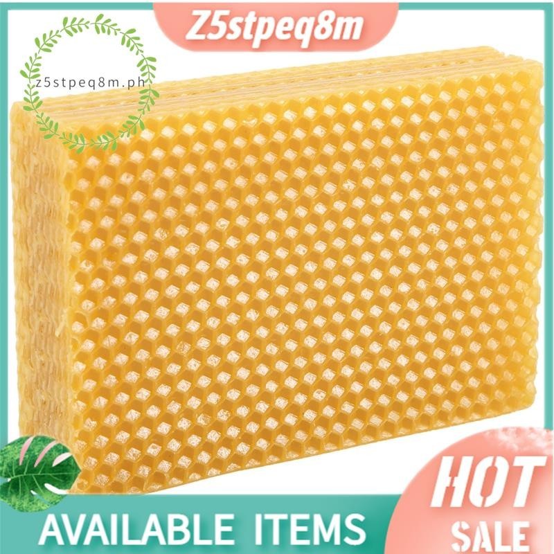 Z5stpeq8m30 ชิ้นรังผึ้ง Foundation Bee Wax Foundation แผ่นกระดาษ Candlemaking ขี้ผึ้ง Flakes เครื่อง