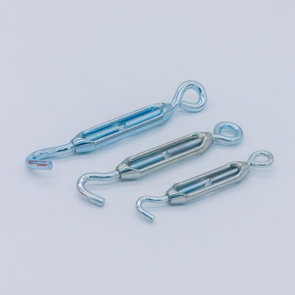 (1ชิ้น) เกลียวเร่ง TURN BACKLE ผลิตจากเหล็กเหนียวอย่างดี ตะขอ ตะขอยึด เกลียวเร่ง 1/4,5/16,3/8 เกลียวเร่งแบน