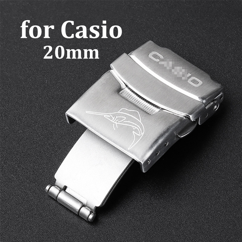 หัวเข็มขัดนาฬิกาข้อมือ สเตนเลส 20 มม. สําหรับ Casio MDV107-1A MDV106-1A