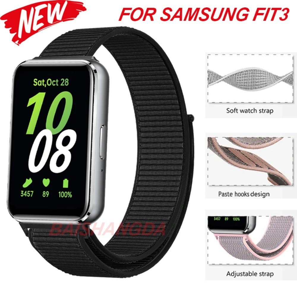 สายนาฬิกาข้อมือไนล่อน แบบเปลี่ยน สําหรับ Samsung Galaxy Fit 3 Band Samsung Galaxy Watch Fit 3